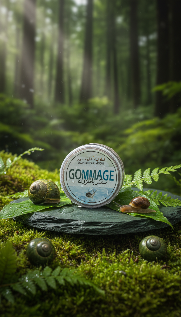 gommage réparateur à la bave d'escargot