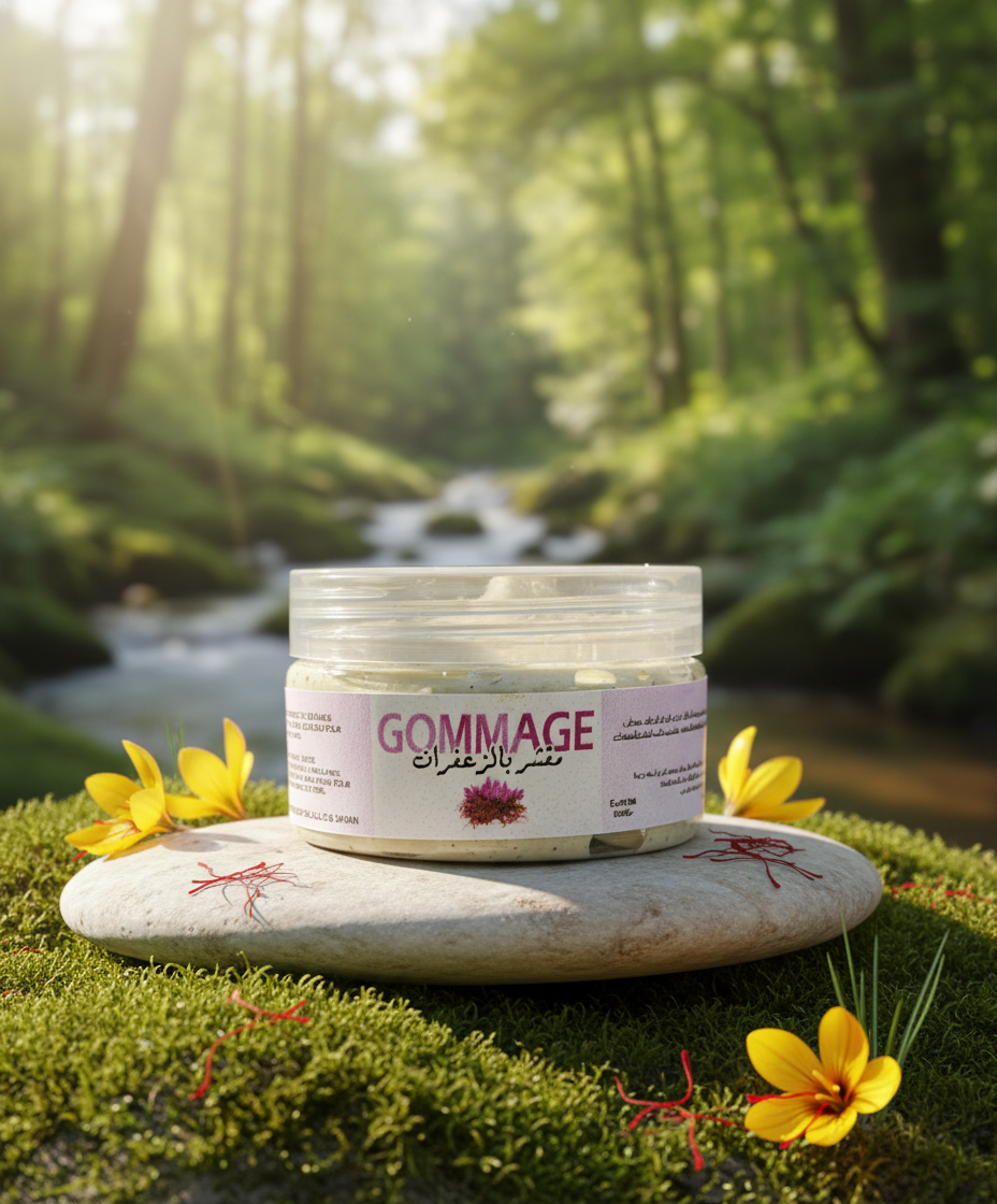 gommage visage & corps à base de safran