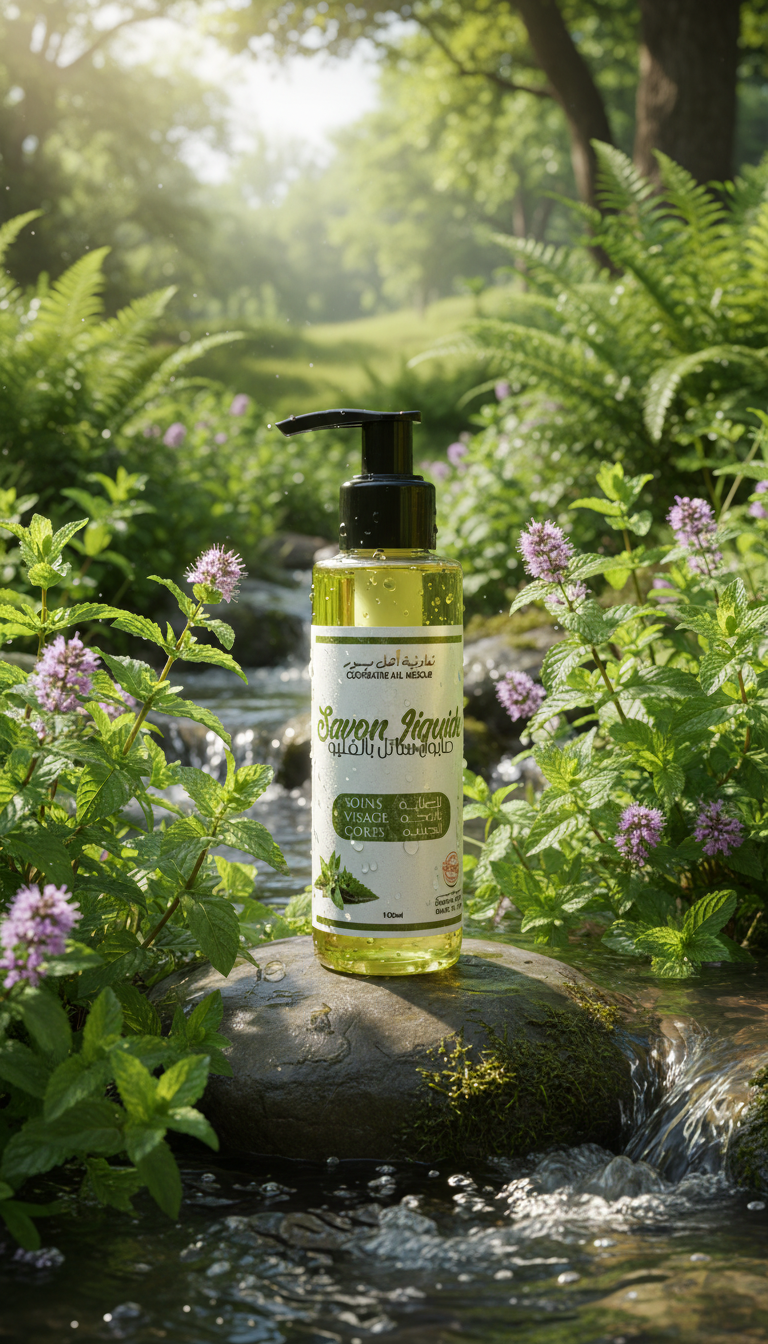 savon liquide à la menthe pouliot