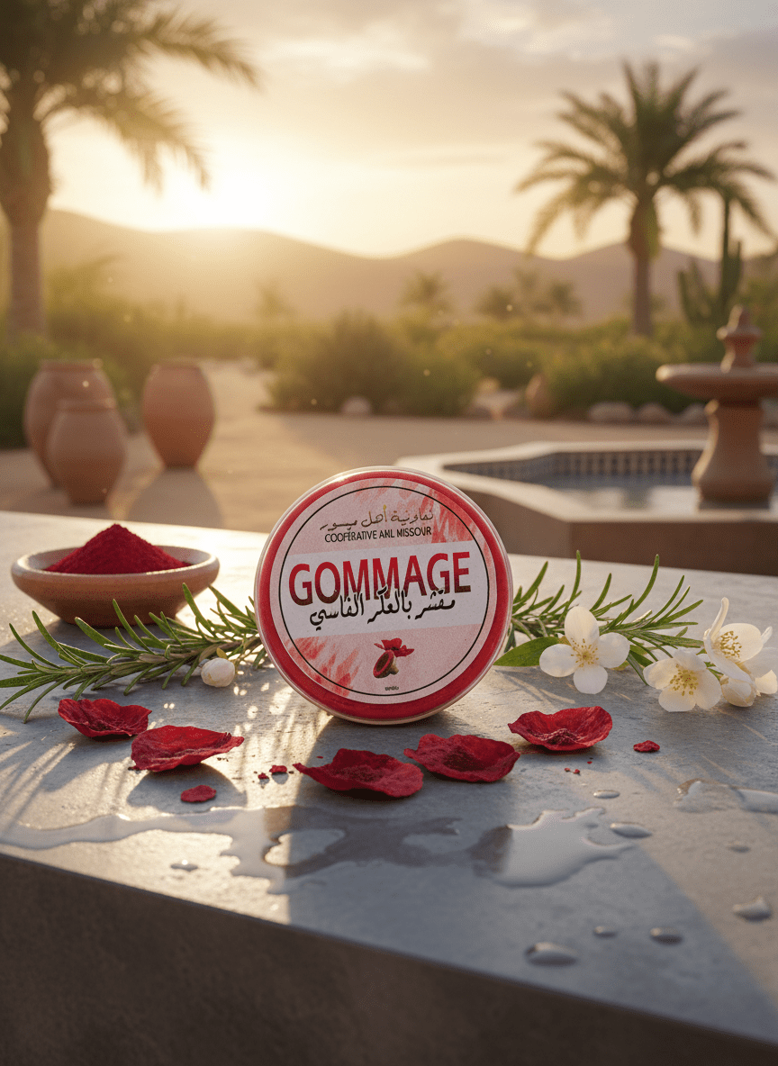 gommage visage et corps à l'akkar fassi