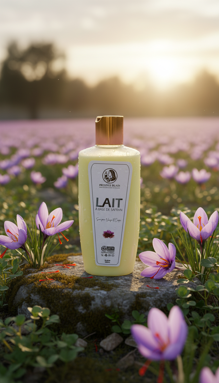 lait corporel au safran pur
