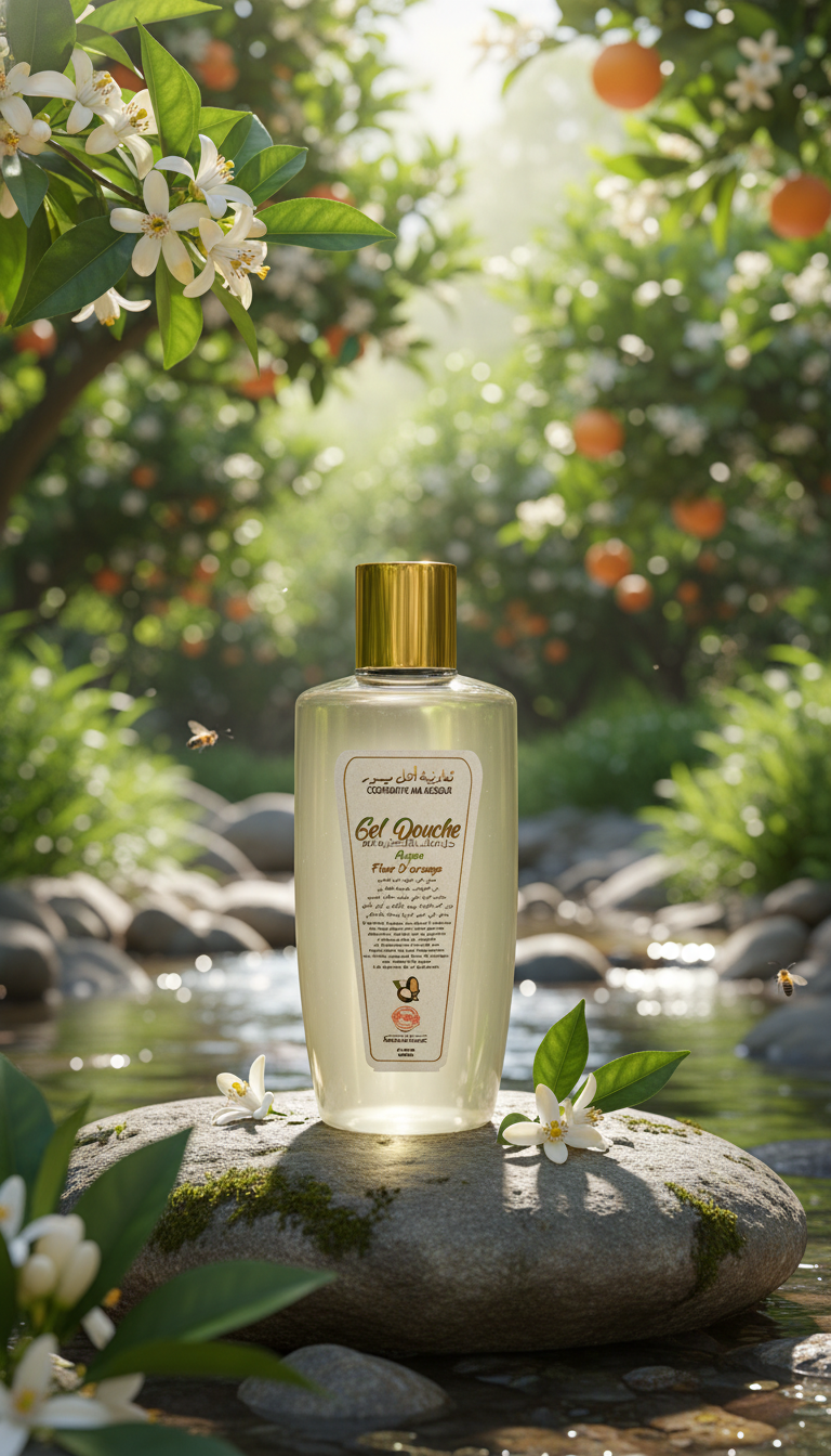 gel douche relaxant à la fleur d’oranger