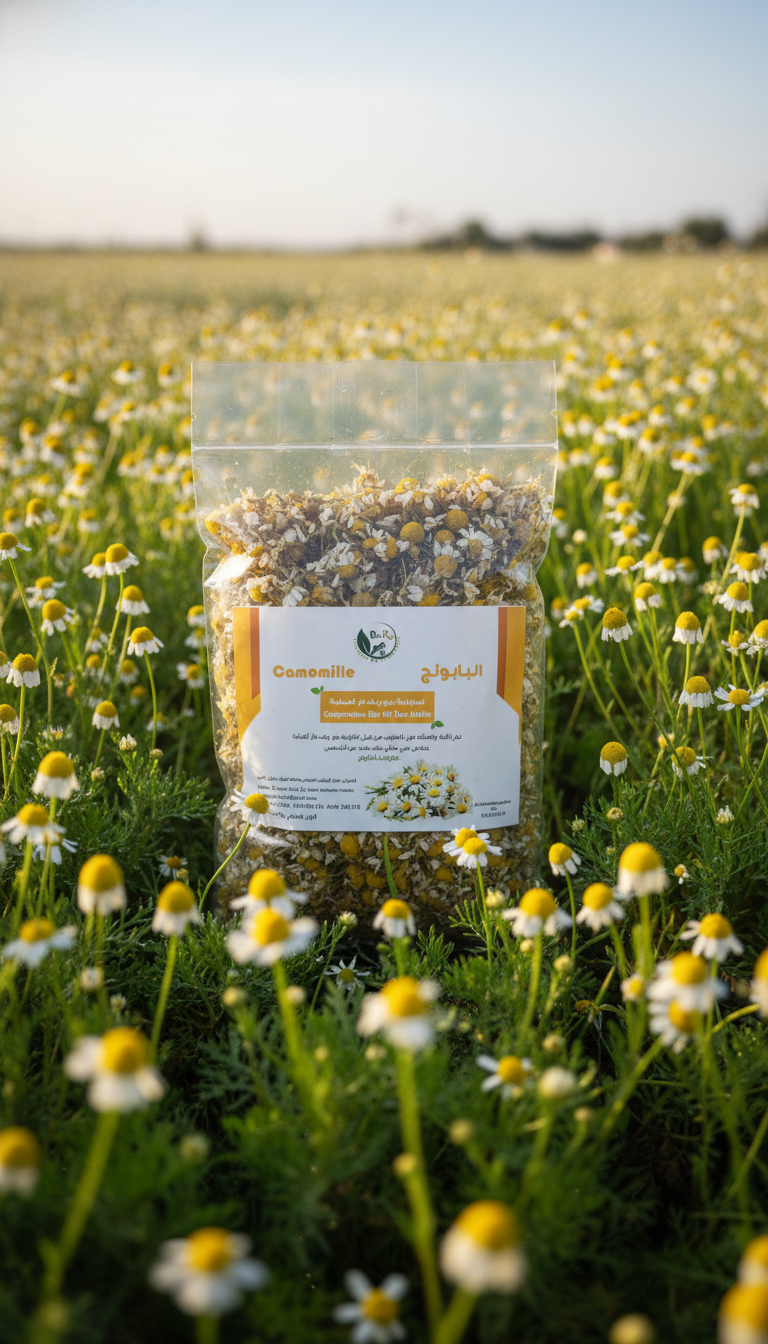fleurs de camomille séchées